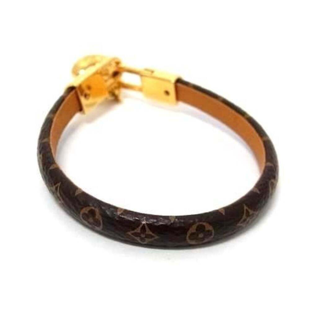 LOUIS VUITTON Brown Monogram Heart Charm Bracelet - Picture 2 of 4